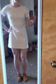 Purchased this dress for my wedding rehearsal dinner. I'm usually a S but sized down to XS based on reviews, and glad I did. It's a cute dress, but not my favorite cut for my body type, so I returned for another option. - Alicia P.