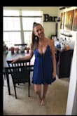 I love this dress! Get so many compliments and it is so comfortable. I am petite but larger in the chest area so sometimes clothes are hard to shop for. After reading reviews I opted to try and XS. It fit everywhere except is just a little small in the bust area, not too bad though and not uncomfortably. I ordered this dress in S as well to see the difference. Either way I am happy, it's cute and I don't have to wear a bra which is THE BEST! Absolutely would buy this dress in every color. - Maija P.