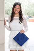 Ordered a size up (due to other reviews) and the dress fit perfectly! Zipper on side makes it nice and easy to get on right away. Beautifully photographed in pictures. I received SO many compliments with this dress. It is fun and a must have in your wardrobe! - Erin M.