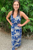 I am a size 4-6 in dresses and this dress fit perfectly! The floral pattern is gorgeous and the length is just right, it will not need alterations. Very happy with purchase :) - Sarah G.