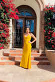 Got a ton of compliments! I wore it as a bridesmaid dress (the bride had a spring color scheme). I would definitely wear it again as a wedding guest. It was very flattering - MADISON M.