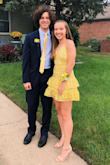 I wore this dress to my senior year homecoming and loved it! I had been a bit hesitant to buy it, but when it came it it exceeded my expectations. It is so fun and flirty, and I thought it was the perfect length and fit for me. - Hannah Z.