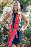 This dress fit perfectly to size. I always worry about length because I have long legs, but the dress was perfectly long enough. It wasn't too tight around my neck either. Great dress for all occasions. I used it for my grad photos. - Hayden M.