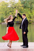 I wore this for my engagement shoot and  I absolutely loved it. The length was perfect and it moves so nicely! Didn't wrinkle at all. Perfect for any occasion! - Merrily G.