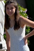 I feel really special in this dress! Cute and classy! Love the button details and lace is a nice touch. I have gotten a ton of compliments on social media and Zoom graduation parties 
Thank you - Rachel B.