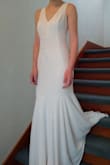 I'm tall so most dresses tend to run short on me. I hate when maxi dresses don't touch the ground or at least cover my feet. This dress is perfect. It hits the ground, with a small train and fits my figure better than I could've imagined. I got this for my summer wedding and can't wait to wear it. Definitely recommend Lulus for great quality wedding dresses for cheap! - Cassie E.
