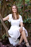 I adore this dress! It is very elegant and flowy. The neckline was a little too low for my liking, so I wore an undershirt, which worked for me. I am very pleased with this dress! - Lily S.