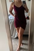 Super cute for going out. Fit great everywhere but pretty short in the front so not the best dress if you're planning on dropping it low on the dance floor. Also this color looked amazing on my skin tone in the light. I'd highly recommend. - Caitlin M.