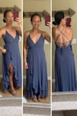Definitely true to size. Thick heavy quality material. Still long all the way to the ankles so if you're short, you'll need heels. - Megan W.