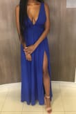 I absolutely love this dress! I felt like it was sexy yet elegant and it fit me very well. Beware it does show a decent amount of cleavage. - Tianna
