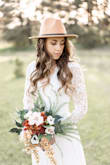 I bought this dress to wear for an engagement photo shoot where the photographer wanted to use us as models for her portfolio. She wanted a boho vibe and this dress definitely fit the theme! While it was a little long on me (even in heels), it fit perfectly and I loved the way it looked on! The back is stunning! - Elizabeth J.