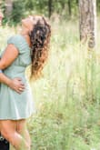 I love this dress! It's lightweight and comfortable. I should have gotten a medium, but the large worked. The top back/side was a little more puffy than I like, but it wasn't too bad. The length is perfect! - Kristal A.