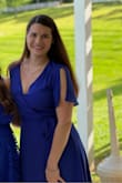 I bought this dress for a wedding this past Memorial Day weekend and it was perfect! The only thing I had a problem with was the top was a little loose and showed more cleavage than was appropriate so I had to pin it. Other than that, it was perfect and I will wear it again! - Meg L.