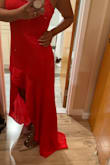 The dress is very cute. I loved how it looked in the picture, I am 5 feet tall and it was too long even with heels. Besides that loose. I am small and medium with Lulus. By providing my measurements to customer service suggested small but it did not work and I had to return it - Delia F.