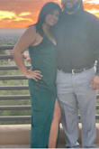 I wore this dress to a wedding. It's very comfy, a little big but I still would have ordered a large. Loved the color! Material isn't thin, 1st dress from Lulus and so far I love the quality. - Vanessa B.