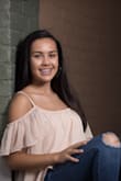 Beautiful, soft, flowy fabric. My daughter loves this shirt. Totally dressed up a pair of jeans. - Tina H.