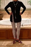 This top is the perfect comfortable, sexy basic piece. It's soft and cozy, yet stylish. I am usually between a small and medium and I ordered a medium in this. Super glad I did. - Pam J.