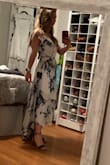 I absolutely love this high-low dress! The style is perfect for so many occasions, very classy! I plan to wear it for my engagement photos on the beach in two weeks! I can't wait to twirl around and capture a few photos of the flowy skirt! 

I ordered a small; however, I just placed a second order for an xsmall because the top was a bit too loose on my chest. Fingers crossed it fits otherwise I will definitely get the small taken in. - Jamie G.