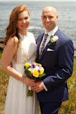 I ordered this dress after COVID-19 affected our original wedding plans. It was perfect - the lace detailing on the bust was beautiful with a flattering neckline, and the skirt felt so light and flowy. I had to have it hemmed a bit as it was too long, but other than that it was a perfect dress! - Kelly R.