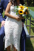 I am a petite so it was a little longer than I wanted but I still loved this dress. It's absolutely gorgeous. - Karina B.