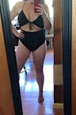 This suit is so flattering and comfortable. I struggle to find one pieces that are long enough and this one is perfect because it's adjustable. The suit gets a little baggy after it gets wet but still looks really nice. - Kelly K.