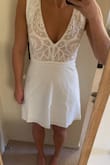 Originally ordered the small and had to exchange as it was a little big. But the XS is PERFECT! Such a cute dress, the material is very comfy, and the fit is so flattering. Highly recommend! - Bonnie B.