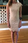 I bought this dress for my bridal shower & it fits perfectly!! I absolutely love it so I had to share. It's the perfect length as well.. not too short! Fits perfectly! - Amanda W.