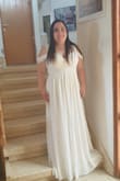 From the first moment I laid my eyes on this dress, I know THIS IS THE ONE.
I've never shopped online before, due to my big size (XL). Therefore, I knew it's going to be a risk. But after watching this dress at Lulus website - I felt a CLICK. So I decided to go for it! 
Now after the dress arrived, I'm so happy I bought it. This dress is so Beautiful on my body, and I feel like it's a dream coming true. This dress was the only wedding dress I ever tried on, and it's such a relief not look for a different wedding dress online or in retail stores.
My family didn't believe I've Purchased this dress for only 90$. Over here, in Israel, it is custom to rent a dress for 2000$ or more. And if you looking for saving some money, you will ask a simple seamstress to sew you a dress for 1000$. Therefore, spending 90$ + 15$ shipping was a real save!   
I really recommend this dress, but only to girls with a small cup size (A, B or C).
Thank you Lulus! - Mayan A.
