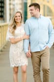 Used this dress for engagement photos and they turned out great! Lots of compliments. It's classy, yet flirty, which is definitely the feel I was going for. It's a little tight in the waist for me (as I'm always switching between smalls and mediums) but not enough for me to jump up to the medium.  Definitely recommend! - Missy R.