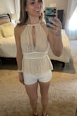 It fits great. I didn't even bother with a bra just nipple covers. It is classy, airy, and perfect for a summer day - Tiffany S.