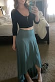 I love this skirt! I feel like I could wear it with so many different tops. I am pretty short so I have to wear it with heels. My only complaint with Lulus is I wish they had skirts and dresses made for us short girl. - Tiffany S.