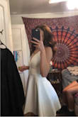 The quality was super nice! It stayed white even after everything that day after a wash! It was the perfect dress for my graduation - Madison