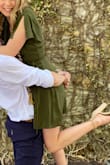 Got a small and I love it! The wrap makes it easy to adjust and it's not too short so it's good for family functions as well. - Christina K.