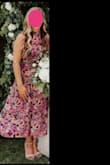 This dress is absolutely beautiful. I received so many compliments on it and felt so comfortable! I ordered both a size small and a size medium to see which fit better, and ended up wearing the small! I am normally a size 8 pants and medium shirt, but the small fit really nicely! The medium would have worked just fine as well (and I would have certainly picked the medium if I had a bigger bust). I absolutely love this dress and am so glad I ordered it! - Lindsay Y.