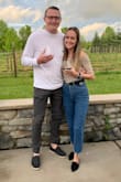 Super cute and looks great with a pair of mom jeans! It fits a little bit loose but in a comfortable way. Love it! - Alyssa S.