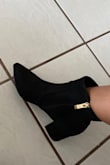 Love these boots, very comfy, great for everyday. Stylish! Has heel but pretty flat shoes! - Daniela Z.