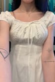 If you're looking for the perfect cottagecore dress, this is it.
The only downsides were the zipper being a little finicky and that the dress is made in China. I'll have to see if that reflects on its quality. - Olivia D.
