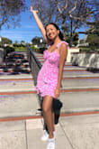 WOW! This dress is absolutely gorgeous and screams SUMMER! I got so many compliments wearing it for my birthday (: The length is perfect for a mini dress, not too short, not too long. It makes your figure look really nice as well, while also leaving room to eat lots (not tight around the tummy). This dress made me feel beautiful and confident! You need to buy it (; - Taylor-Reese D.