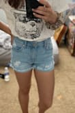 I am very pleasantly surprised. I'm 5'3 and 110 lb, usually buying a small in most shorts but the XS fits great. There's no gaping in the waist, they're long enough to cover the butt, you can roll or unroll them based on preference. A lot of high waisted shorts hit the ribs on me because I'm petite but these are not too high waisted. Literally no complaints which is rare for me and cutoffs! - Cameron P.