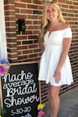 I love this dress! I wore it to my bridal shower and got SO many compliments on it! It's nice quality and the fabric is super comfy too. The small was a little snug on me but I made it work since I didn't have time to exchange it. Would definitely recommend! - Hannah B.