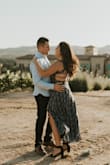 My husband and I went to a vineyard resort for our anniversary and I wanted the perfect dress for some anniversary pictures. The material is lightweight but not cheap, and it's so flattering! Love that it's not full maxi because it looks great with a simple pair of heels or wedges. Love love love and highly recommended!!! - Brittany A.