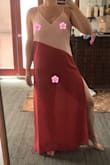 This cover-up is light, airy and elegant. Love the vibrant colors and adjustable straps. Very comfortable. - Eleni L.