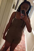 I loved this romper...super cute and casual! I could imagine a BBQ or backyard hangout. It doesn't have much wiggle room at the bottom but I wouldn't size up. - Ayana H.