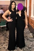 Love the fabric and fit great. Versatile style. No alterations besides the hem.. *On left; wearing 5 inch heels in the photo* - Samantha T.