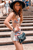 I would definitely order a size up because the shorts are extremely short! Overall still pretty cute outfit though! - Kelsey K.