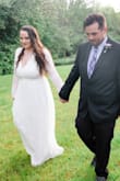 I bought this dress for my small wedding. I was worried it wouldn't fit my chest LOL, but when I tried it on, it fit like a DREAM. It was a little longer than I'd like, but overall it was the best decision I've ever made to order this gown! Highly recommend. - Sarah H.