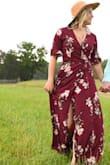 I wore this dress for engagement photos and it was perfect. The material is very well made and the dress seems to hold up. It is not a thin dress, so I would not recommend wearing it during outdoor summer events. It is very comfortable and easy to move around in. It was long so I had to wear 2-3 inch heels, but it worked out perfectly with them. - Meredith S.