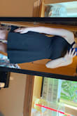 Got this dress for graduation pictures and it fits perfectly! The back is gorgeous. Even with a larger bust, I don't have to wear a bra and it isn't obvious. - Amy T.