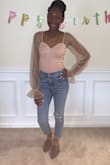 While looking on the Lulus site I ran across these jeans and decided to get them for my birthday. I ordered them in a size 25 they fit me great in my thigh and hip area, just have a little room in the waist area but I wouldn't change the size. I love them and I looked great on my birthday!!!! - Zanna D.