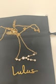 I'm in love with this necklace! I've been looking for a Taurus constellation necklace for a while and this one didn't disappoint. The quality is great and it looks just like the image online.
I'm definitely going to purchase a few more of these as gifts for my friends. It also came with a cute little Lulus bag! Great purchase! - Deena T.